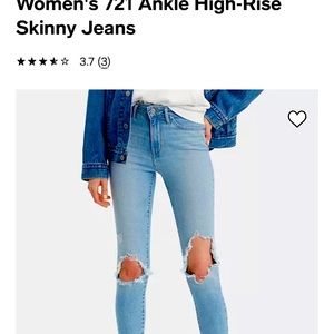 Brand NEW with tags Levi’s jeans 29x30